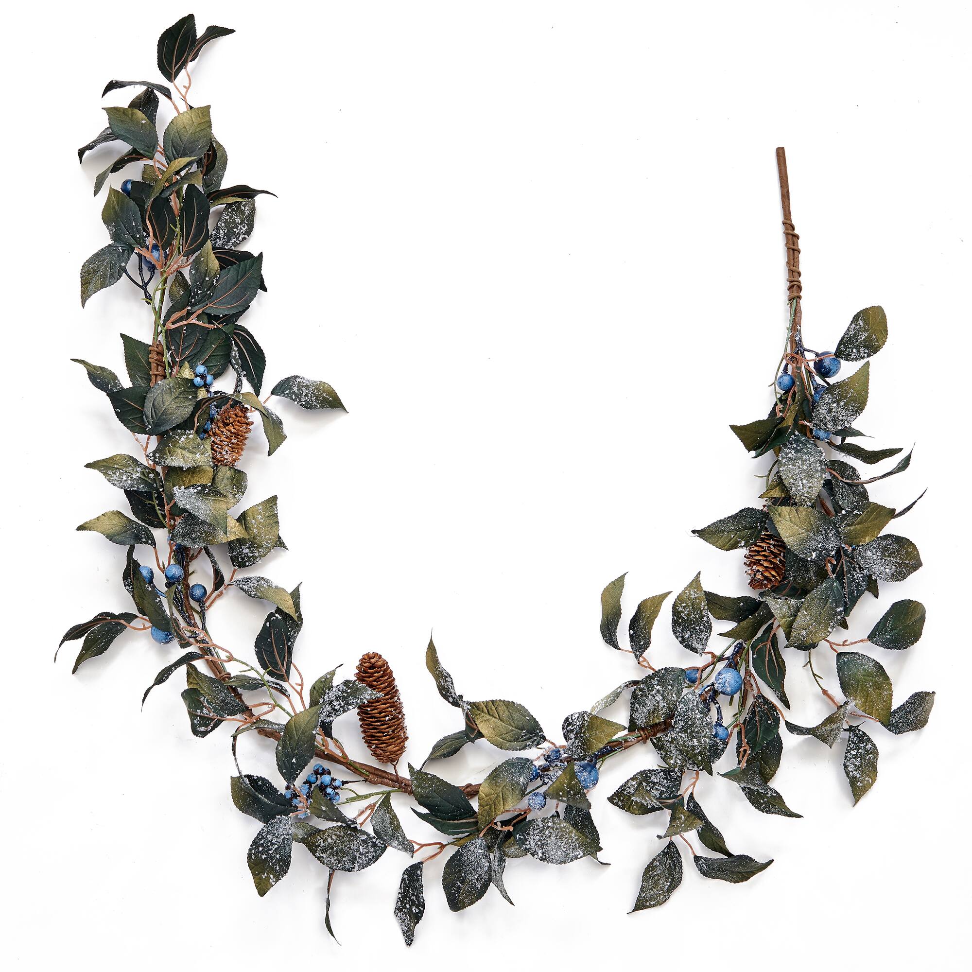 5ft. Icy Blueberry & Leaves Artificial Garland
